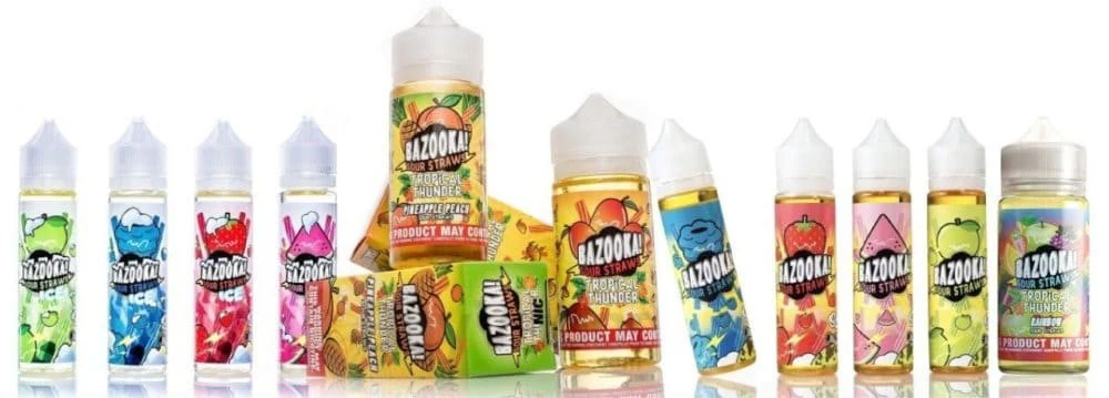 Bazooka e Liquid Sour Straws 100ml Vape Juice 0 Mg 3 Mg 6 Mg Made in USA - Image 3