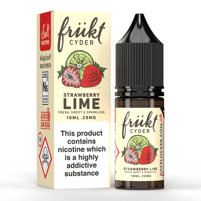 Frukt Cyder - Nicotine Nic Salt E Liquid Vape Juice 10ML 10 BOTTLES - Image 5