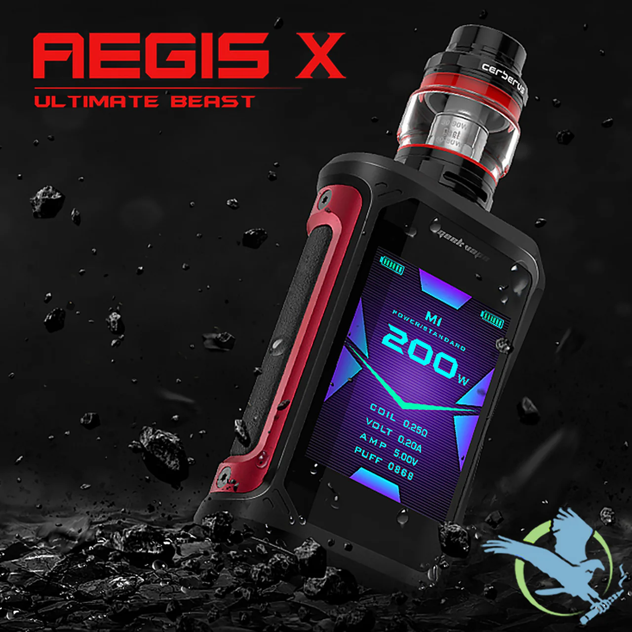 Geekvape Aegis X 200W Kit | Cerberus Tank | Waterproof Vape Kit - Image 7