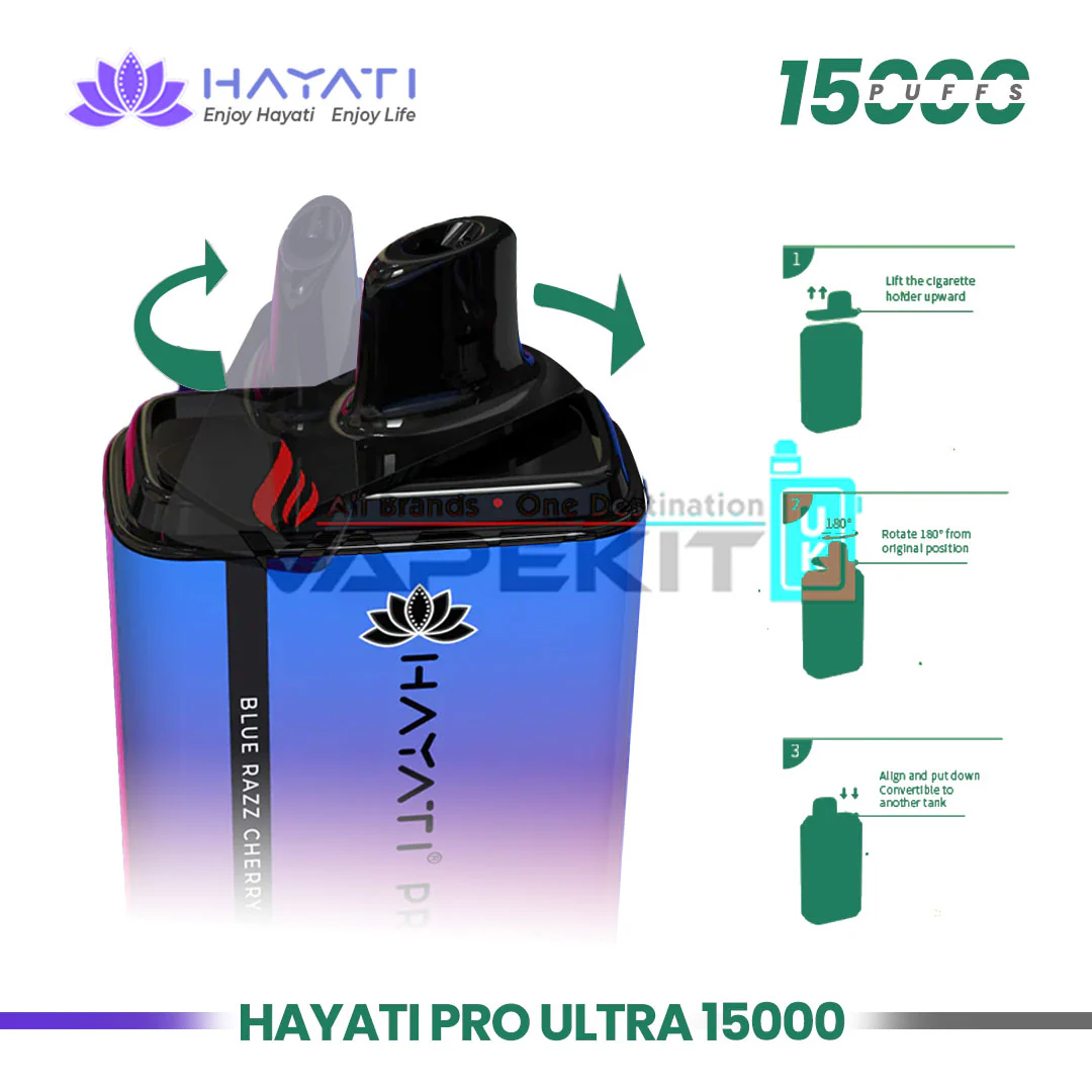 Hayati Pro Ultra 15000 Puffs Prefilled Vape (Just at £8.99) - Image 5