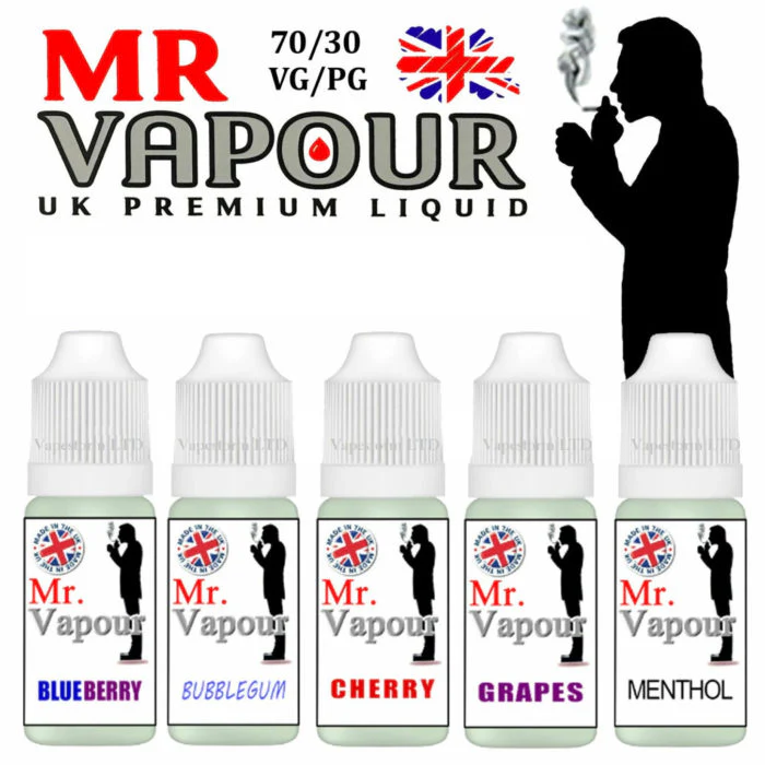 Mr Vapour 10 x 10ml E liquid Vape Juice 70/30 VG PG Full Range - Image 3