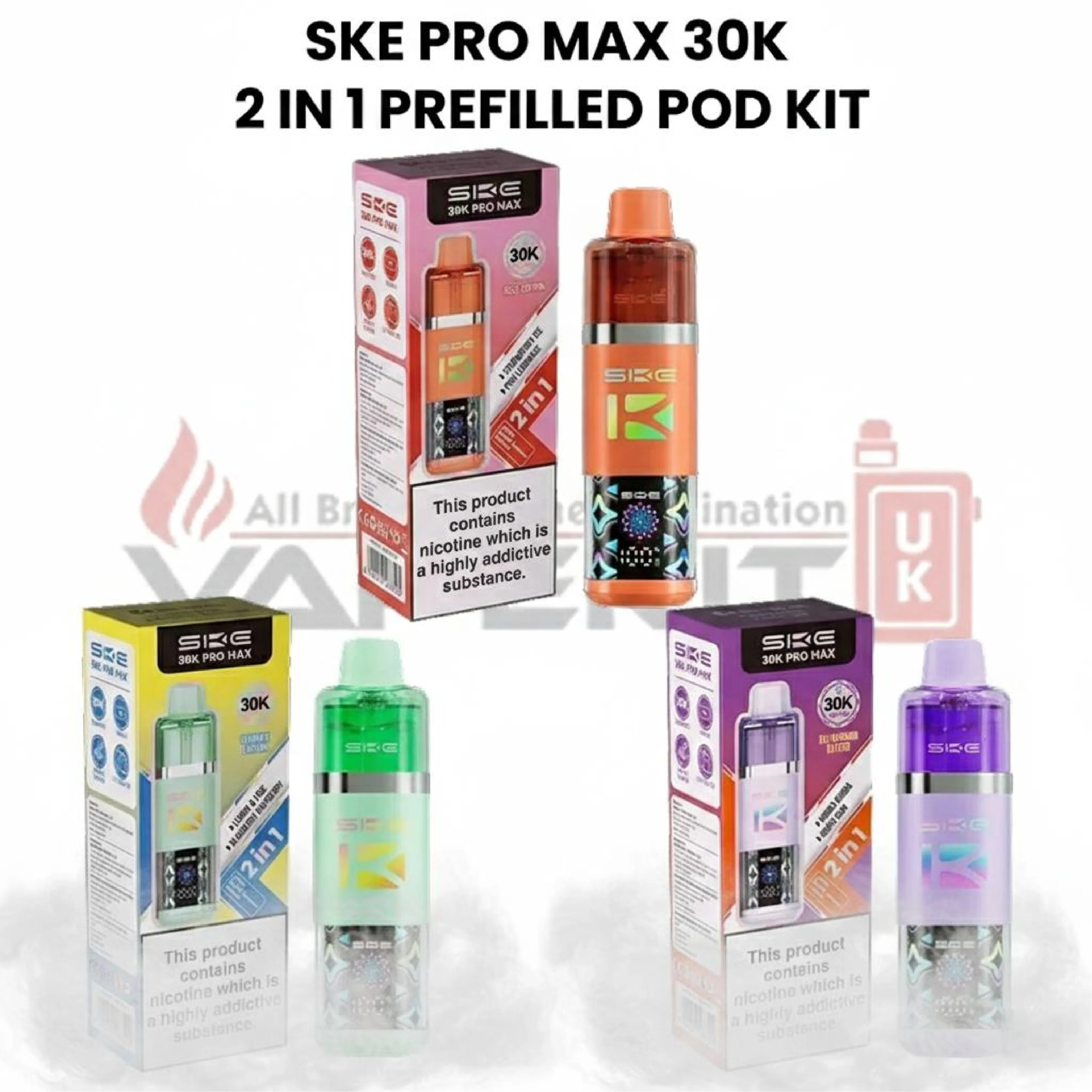 SKE Pro Max 30K 2-in-1 Prefilled Pod Kit - Image 3