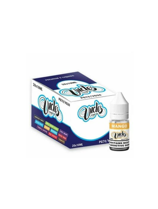 UNCLES VAPE E Liquid ELiquid Juice 70PG 3mg 6mg 12mg 18mg 10ml - Image 7