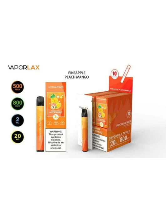 VAPORLAX MATE Prefilled Vape Pod  800 Puffs - Image 10