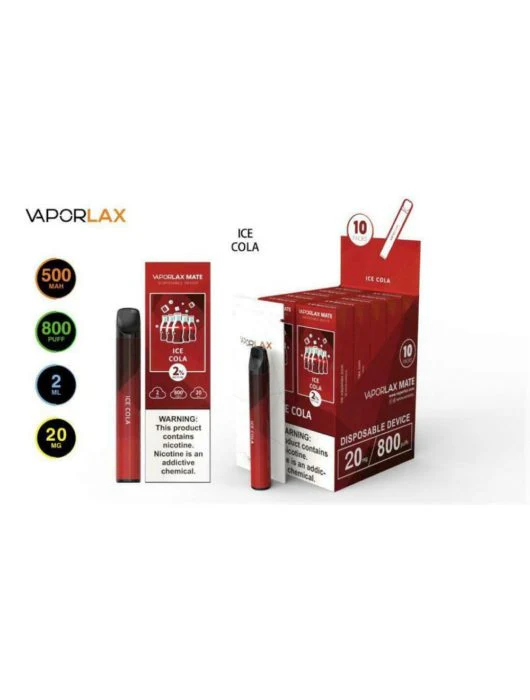 VAPORLAX MATE Prefilled Vape Pod  800 Puffs - Image 11