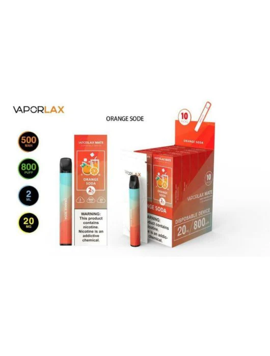 VAPORLAX MATE Prefilled Vape Pod  800 Puffs - Image 12