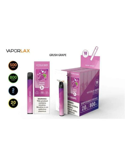 VAPORLAX MATE Prefilled Vape Pod  800 Puffs - Image 13