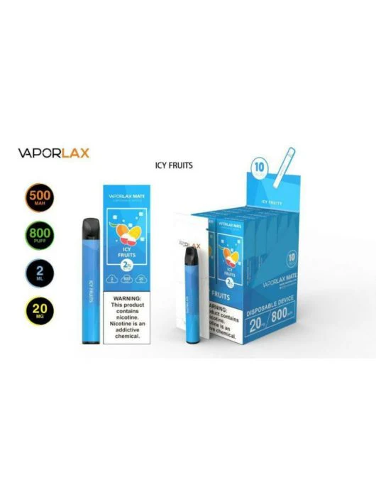 VAPORLAX MATE Prefilled Vape Pod  800 Puffs - Image 4