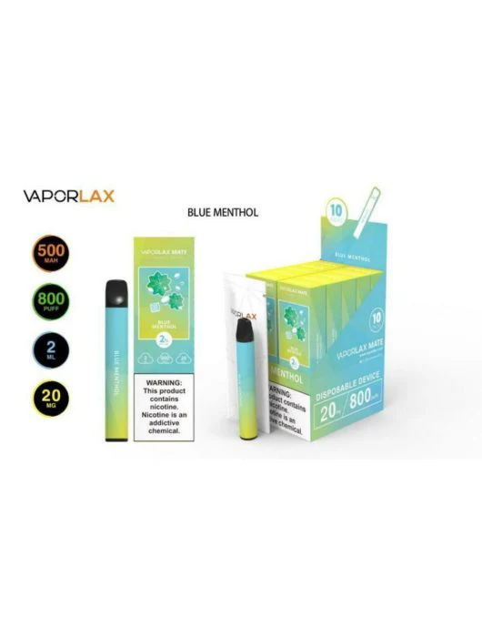 VAPORLAX MATE Prefilled Vape Pod  800 Puffs - Image 8