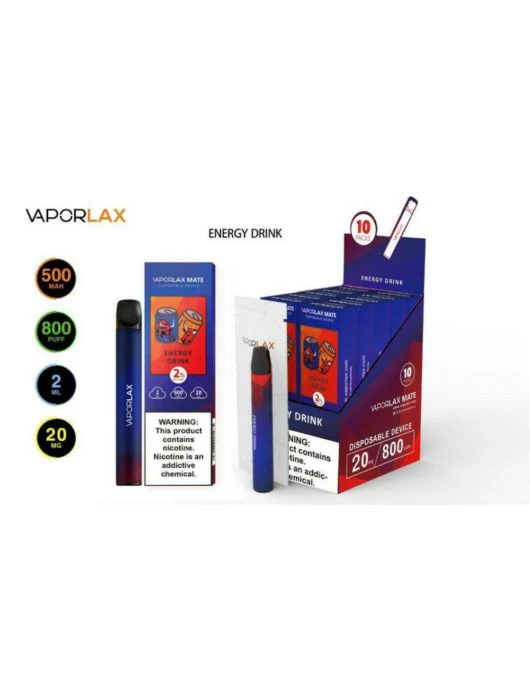 VAPORLAX MATE Prefilled Vape Pod  800 Puffs - Image 9